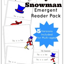 Snowman Emergent Reader Pack