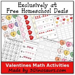 Valentines Activities for Kids: Free Math Printables