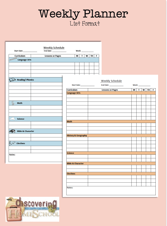 homeschool planner