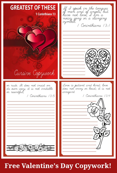 Cursive Copywork Greatest Of These Quotes From 1 Corinthians 13 Cursive Copywork Greatest Of These Quotes From 1 Corinthians 13