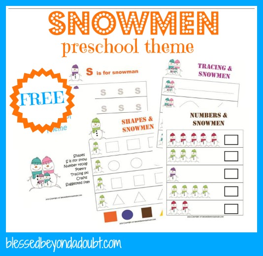 snowmen preschool