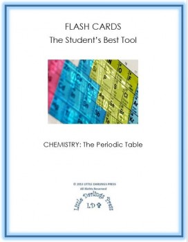 Chemistry Flash Cards: Periodic Table Elements