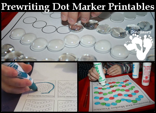 Prewriting Dot Marker Printables