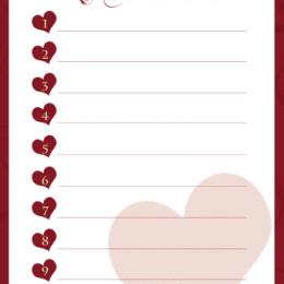 10 Things I Love About You Printable
