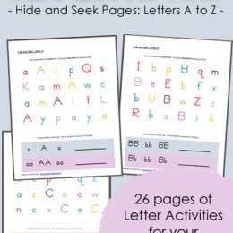 ABC Letter Find Printables for Preschoolers