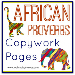 African Proverbs Copywork Pages