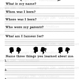 Biography Printable