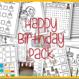 Birthday Printable Pack for PreK - 2nd