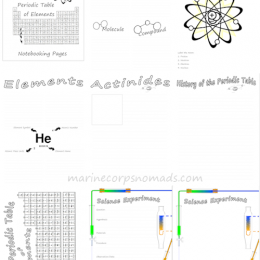 Chemistry Notebooking Pages