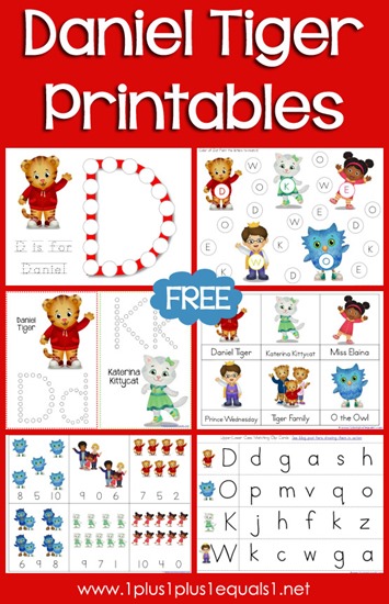 Daniel Tiger Printables