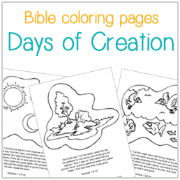 Days of Creation Coloring Pages