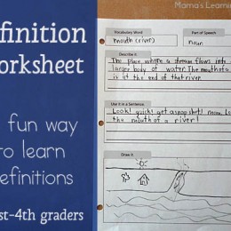 Free Printable Definition Worksheet
