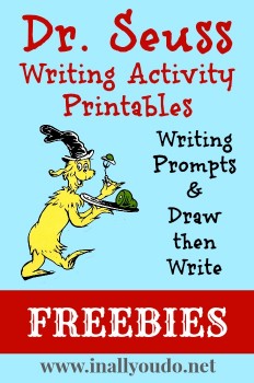 Dr. Seuss Writing Activities Printables - Free!