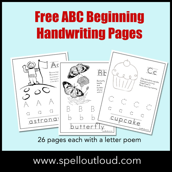 Free ABC Handwriting Pages