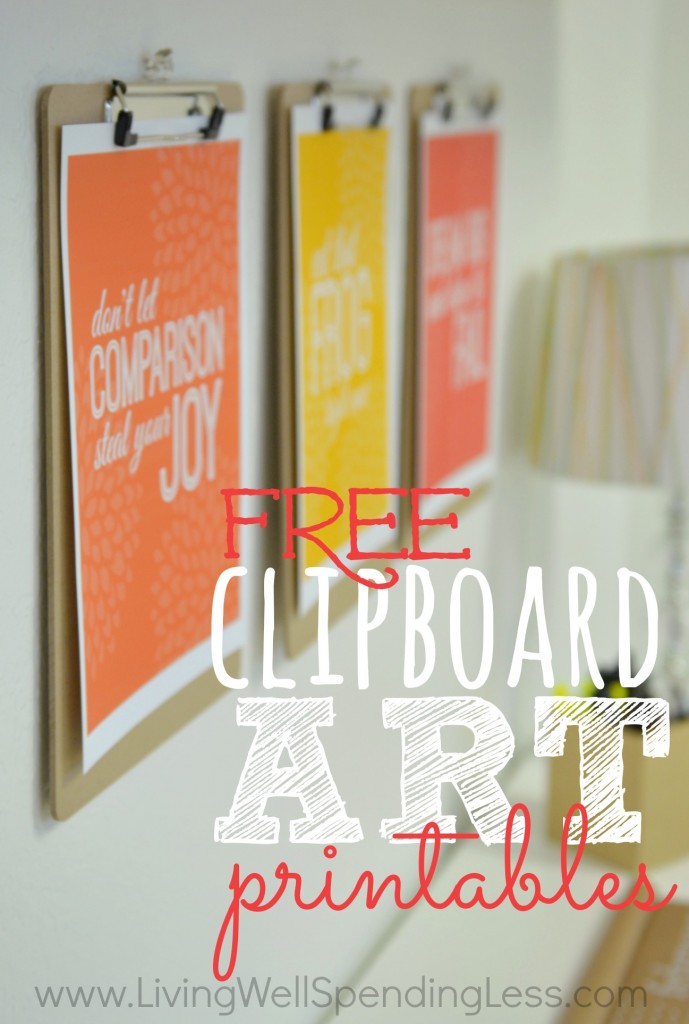 Free Clipboard Art Printables