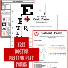 Free Doctor Pretend Play Forms