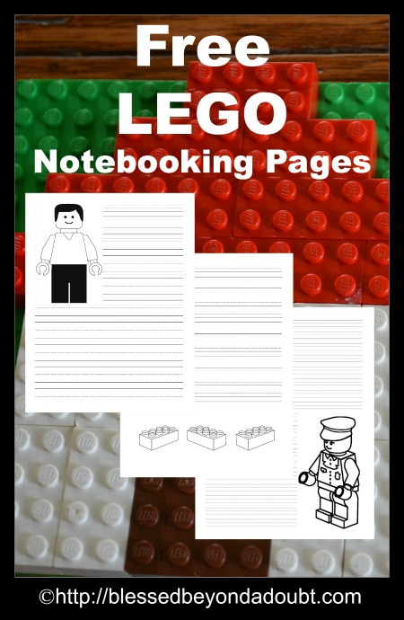 Free LEGO Notebooking Pages