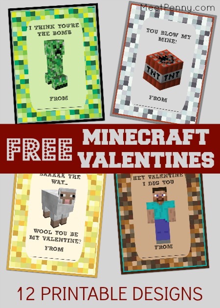 Free Minecraft Valentines