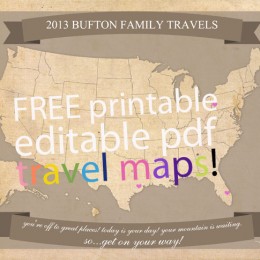 Free Printable Editable Travel Maps