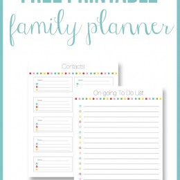 Free Printable Family Planner