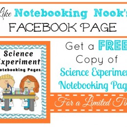 Free Science Experiment Notebooking Pages