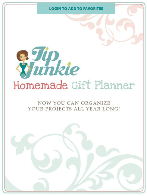 Homemade Gift Planner