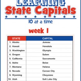 Learning State Capitals