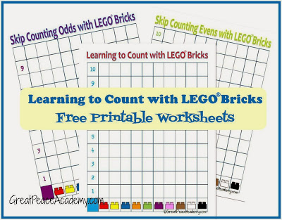 Learning to Count with LEGO printables