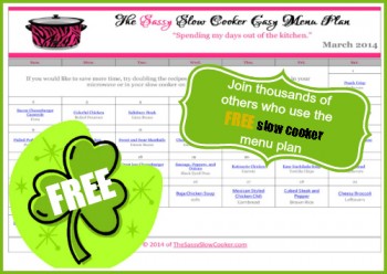 March Slow Cooker Menu Plan