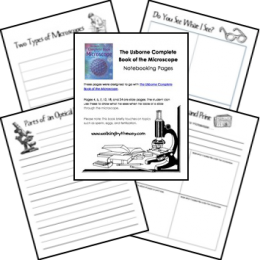 Microscope Notebooking Pages