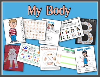 My Body Printables