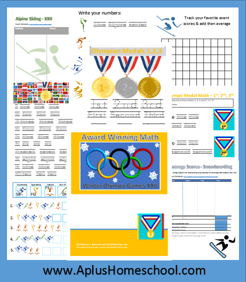 Olympic Math Printables