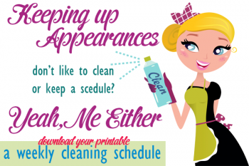 Printable Cleaning Schedule