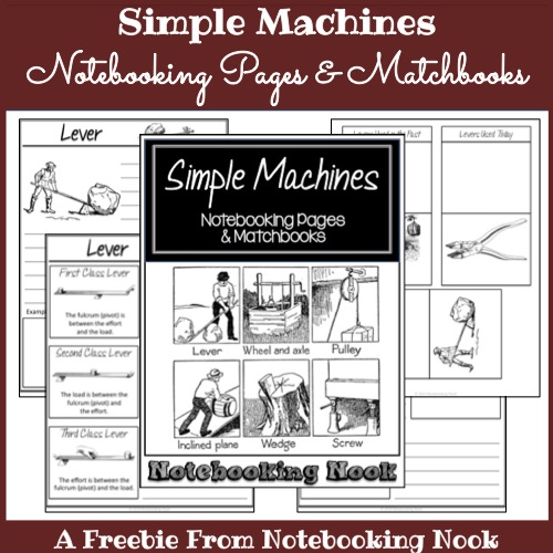 Simple Machines Notebooking Pages