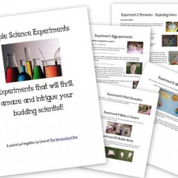 Simple Science Experiments Printables