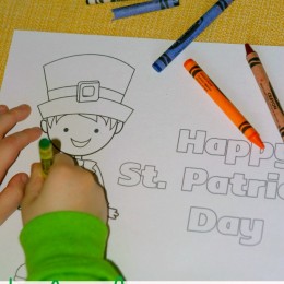 Free Kid Color Pages for St. Patrick's Day