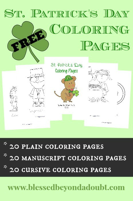 St. Patrick's Day Coloring Pages