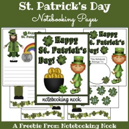 St. Patrick's Day Notebooking Pages