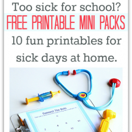 Too Sick for School Printables