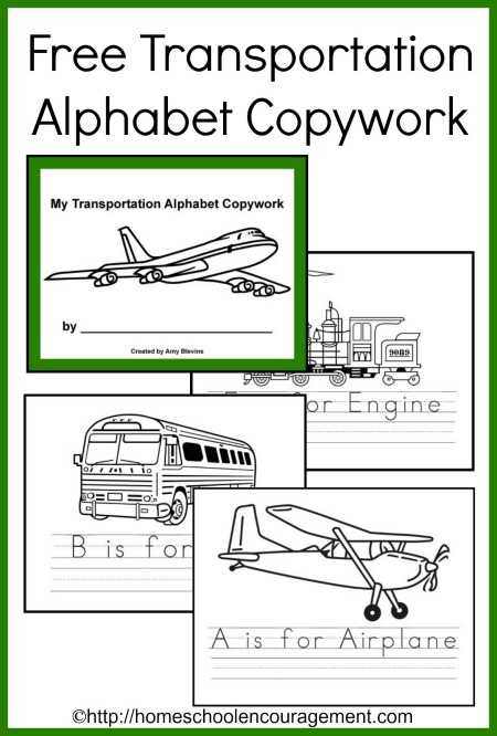 Transporation Copywork