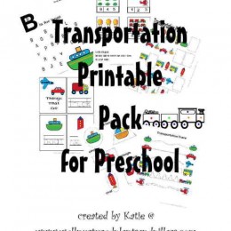 Transporation Printable Pack for Preschool