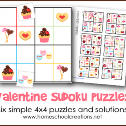 Valentine Sudoku Puzzles