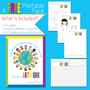 Free Printables: Teaching Children That We Are All God's Artwork Set
