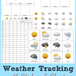 Weather Tracking Charts for Preschoolers