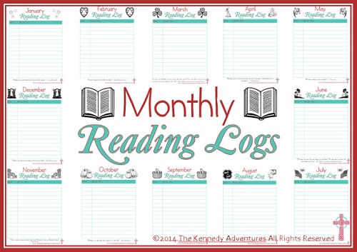 monthly reading logs