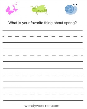 FREE Spring Time Writing Prompt