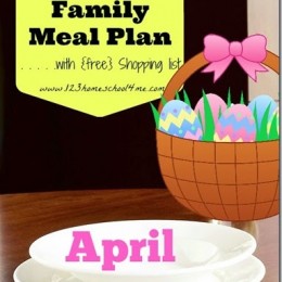 April Monthly Meal Plan