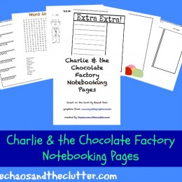 Charlie and the Chocolate Factory Notebooking Pages