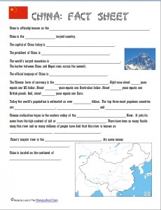 China Fact Sheet