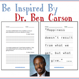 Dr. Ben Carson Copywork